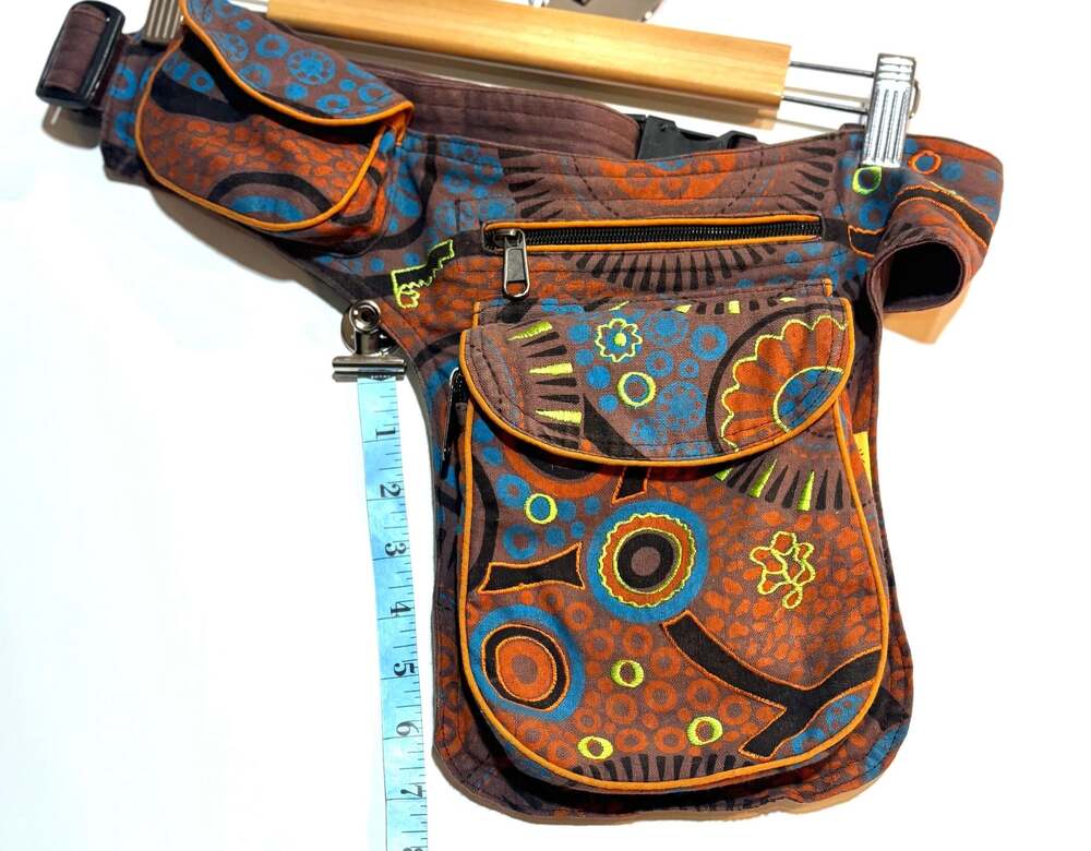 Cotton Fanny Pack: Himalayan Fair Trade Waist Bag - ,